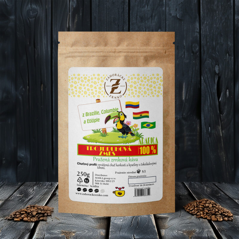 Trojdruhová zmes ARABICA 100%