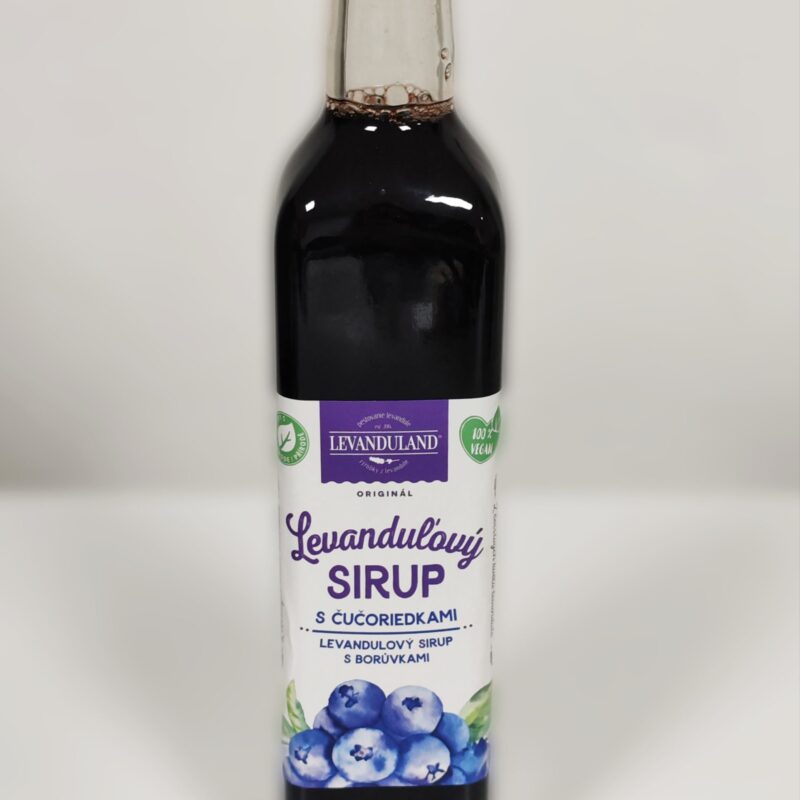 Levanduľový sirup s čučoriedkami