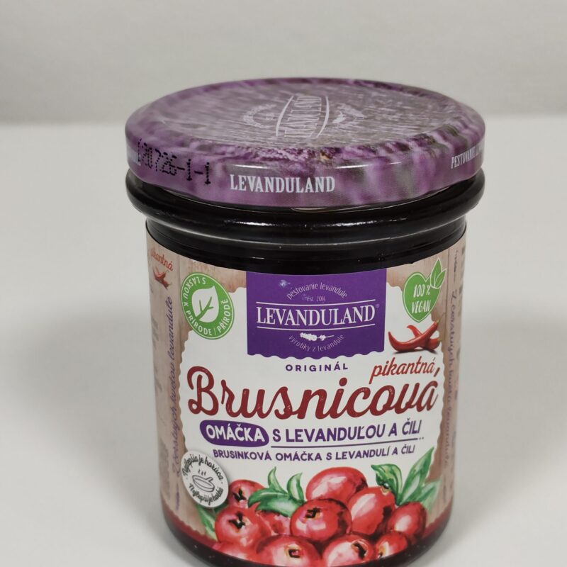 Brusnicová omáčka s levanduľou a čili