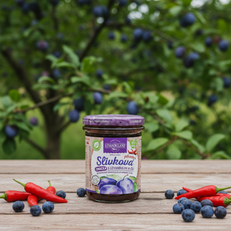 Slivková omáčka s levanduľou a čili